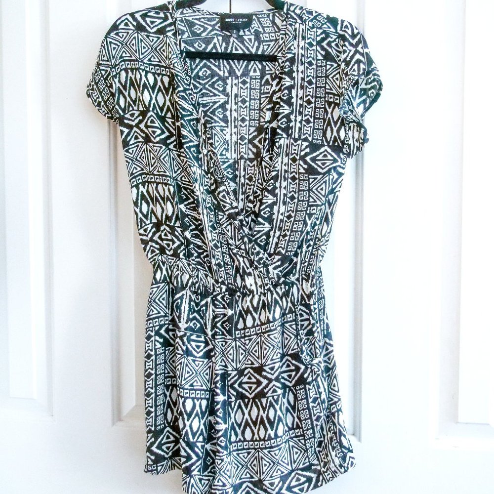 Aztec Print Romper